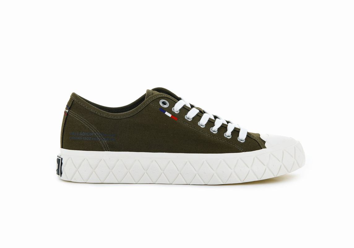 Palladium Palla Ace Canvas Women's Low Top Sneakers Olive (PJNF02789)